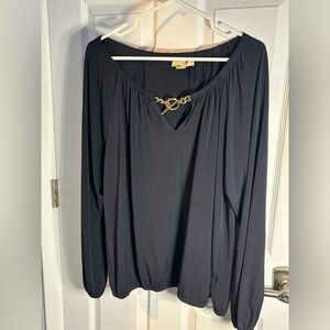 Michael Kors Navy Blouse size XL